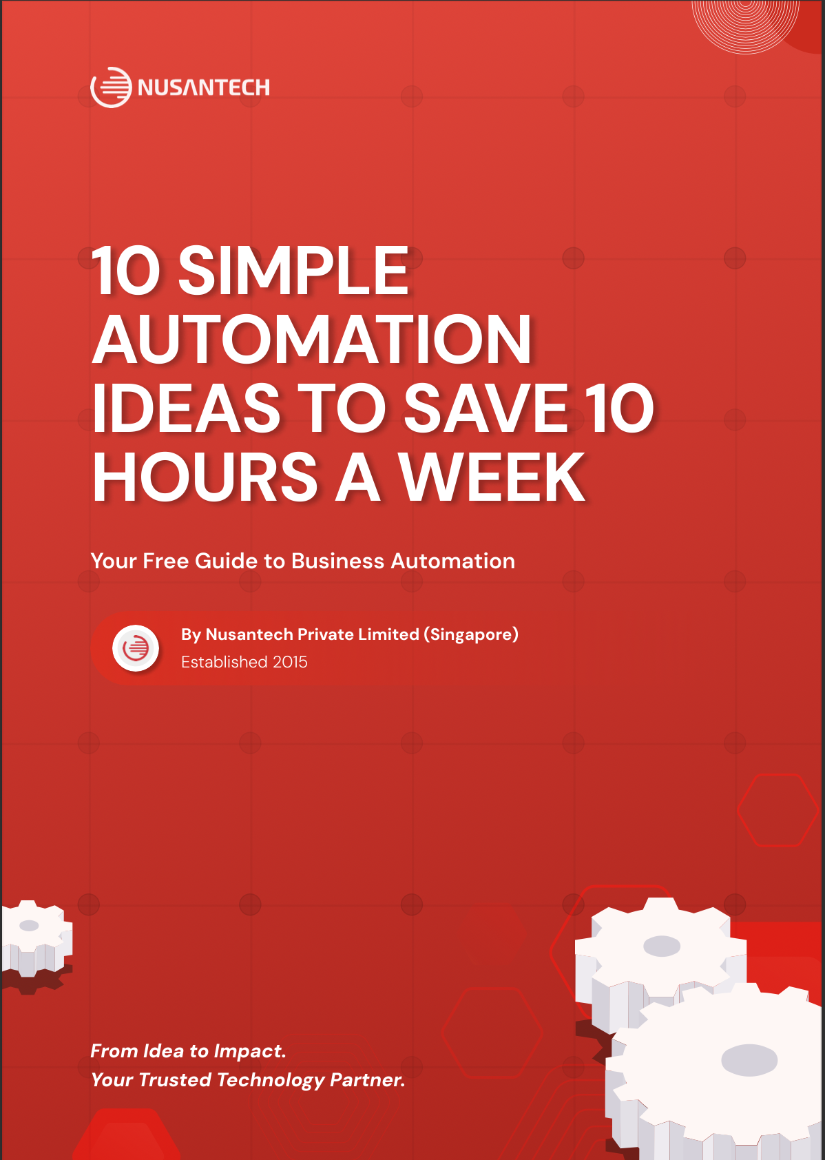 10 Simple Automation Ideas to Save 10 Hours a Week - Free Guide PDF